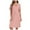 Pink, variant on Nightgowns for Women Summer Lightweight Loose Fit Short Sleeve V Neck Sleep Shirts Pajama Dress Sleepwear