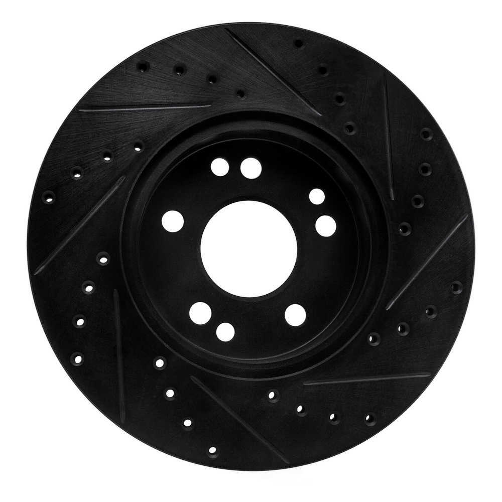Dynamic Friction Company 633-63020L DFC Brake Rotor - Drilled And Slotted - Black