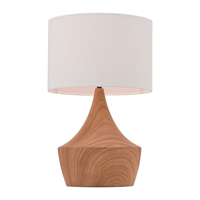 homeroots Éclairage 391856 Rétro Baiser Faux Bois Lampe de Table