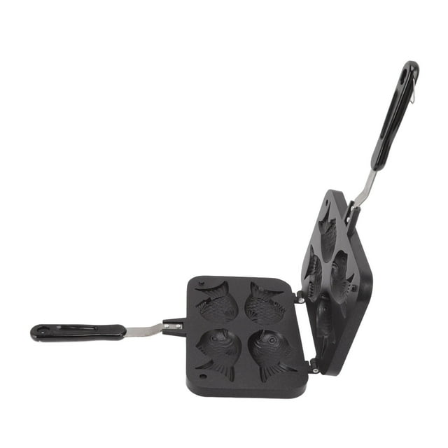 Waffle Baking Pan , Non Stick Fixed Bracket Taiyaki Fish Shape Cake Maker for Bakery
