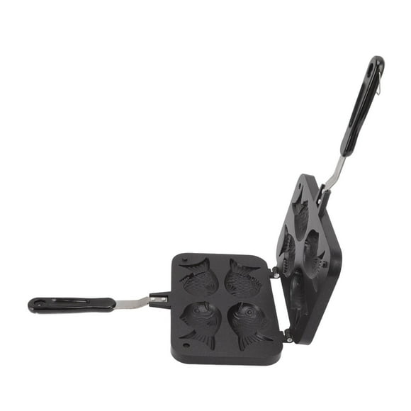 Waffle Baking Pan , Non Stick Fixed Bracket Taiyaki Fish Shape Cake Maker for Bakery