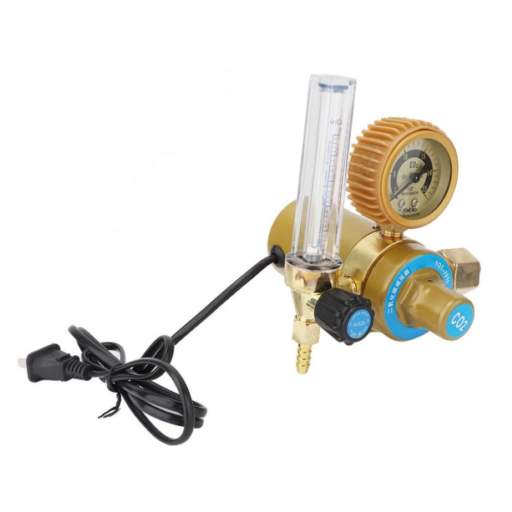 Naierhg 36/110/220V Electric Heated CO2 Pressure Regulator Carbon Dioxide Reducer Gauge