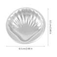thumbnail image 3 of 2 moldes de concha de aleación de aluminio para bricolaje para decorar pasteles, moldes de concha de metal para baño, 3 of 6