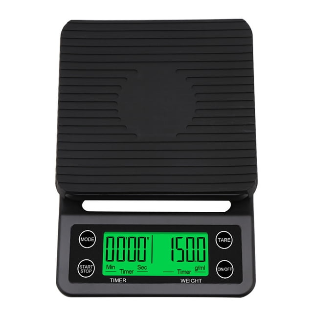 Yeacher Accurate Electric Kitchen Scale,Coffee Scale with Timer High-precision Kitchen Scale Mini Electronic Platform Scale Food Weighing Scale 5kg/0.1