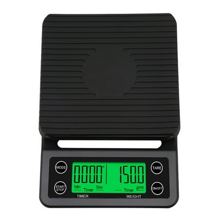 

Accurate Electric Kitchen Scale Coffee Scale with Timer High- Kitchen Scale Electronic Platform Scale Food Weighing Scale 5kg0.1