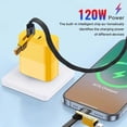 thumbnail image 2 of 120W Type-C & USB-A Dual Port Charger, Fast 10ft Cable, Multi-Function for Phone, Gaming, Travel, 2 of 7