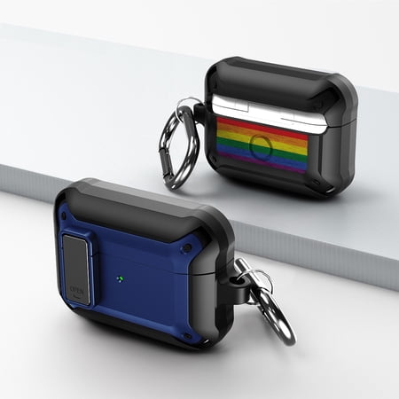 Duo Shield Secure Lock Designed For Airpods Pro With Hook  Blue/Black price history on PriceWatchPro