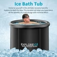 thumbnail image 6 of Explore Ice Bath Pro Max XL Athlete Cold Plunge Bath Tub, 2 Pack, Black, 6 of 11
