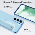 thumbnail image 3 of Designed for Samsung Galaxy S22 Plus 5G Case with Strap Stand Love Hearts Design for Women Girl Men,Plating with Wristband Kickstand Camera Lens Protection Bumper for Galaxy S22 Plus 5G-Blue, 3 of 12