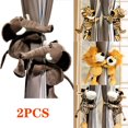 thumbnail image 1 of AMERTEER 2PCS Curtain Buckle Cartoon Animal Children‘s Room Home Decoration, 1 of 6
