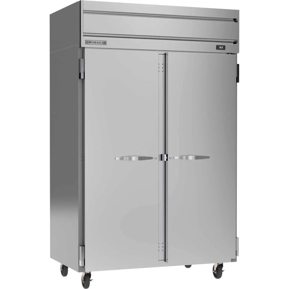 Beverage Air HR2HC-1S 52.00'' 45.2 cu. ft. Top Mounted 2 Section Solid Door Reach-In Refrigerator