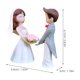 thumbnail image 5 of GOOHOCHY 2 pares de figuras de parejas de novia Romantic Wedding Bride Novias Estatuas de la boda Decors, 5 of 7