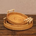 thumbnail image 5 of Wholesale Vietnamese Rattan 3-Piece Round Storage Set with Upgraded Handles - Japanese Style Fruit/Bread Basket, Living Room Organizer, Durable Rustic Home Decor, 5 of 5