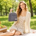 thumbnail image 5 of Lunch Tote Insulated Cooler Bag | Leak Resistant Thermal Storage Bag for Work, Picnic, Outdoor | Great Gift for Mom Or Gift for Dad, 5 of 6