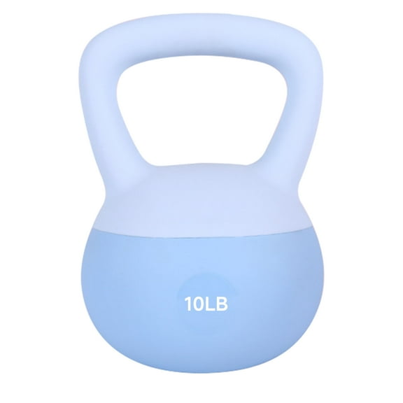 Leikefitness Soft Kettlebells, Steel Shot Filled Weights for Women and Men, Color Coded Anti Slip Soft Kettlebells, Home workout