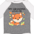 thumbnail image 4 of Inktastic My Grandma Loves Me- little fox Boys or Girls Long Sleeve Baby Bodysuit, 4 of 5