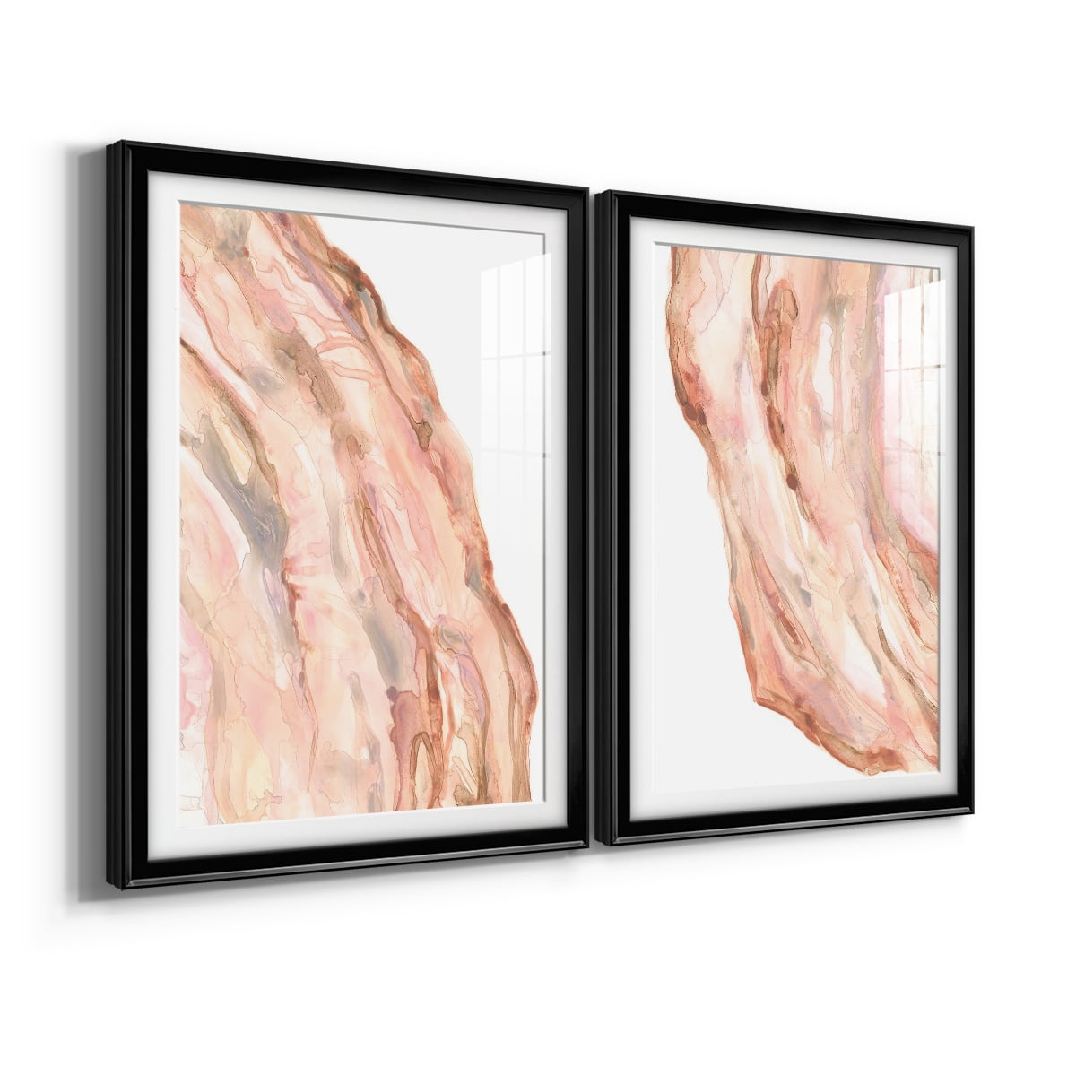 Wexford Home Rose Quartz I Premium Framed Print, 22.5" x 30.5" - Ready to Hang, Black (Set of 2)