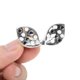 thumbnail image 3 of Ofertas Únicas 1 Par de Encantos para Cordones Brillantes Clips Decorativos para Zapatos Negro Blanco, 3 of 5
