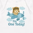 thumbnail image 3 of Inktastic 1st Birthday Airplane Teddy Bear I'm One Today Baby Romper Coveralls, 3 of 4