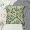 thumbnail image 2 of Creowell Spring Floral Birds Pillow Covers  for Chinoiserie Flowers Decor Throw Pillows Sage Green Plant Outdoor Decorative Cushion Cases for Couch Bed Decorations, 2 of 5