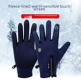 thumbnail image 1 of Guantes con cremallera para los dedos, guantes cálidos para montar a caballo para hombre, para otoño e invierno, guantes para mujer resistentes al viento y a las salpicaduras de agua con pantalla, 1 of 4