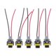 thumbnail image 1 of 5 Pedazos Del Coche Faro Antiniebla Lámpara Arnés de Cableado Conector Conector DYNWAVEMX Conector macho de la bombilla H11, 1 of 8