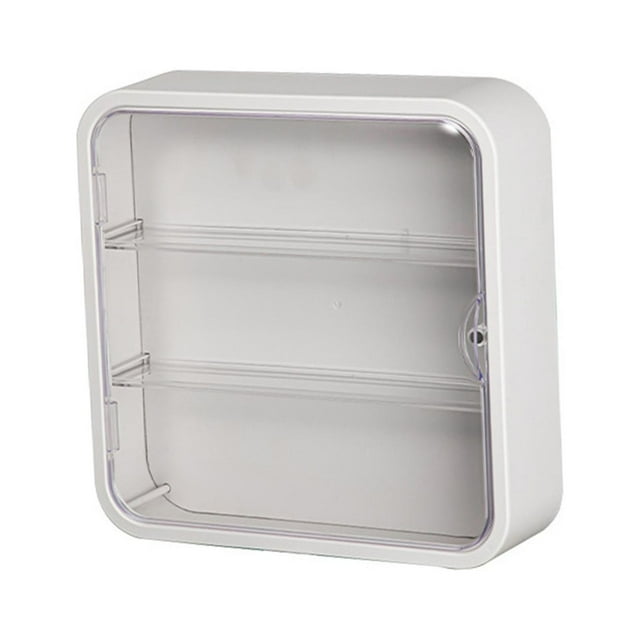 Caja de almacenamiento de 3 niveles CUTICAT Vitrina de montaje en pared para figuras color blanco