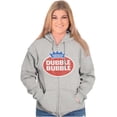 thumbnail image 4 of Vintage Dubble Bubble Gum Double Logo Zip Up Hoodie Men's Women's Brisco Brands S, 4 of 6