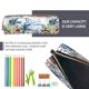 thumbnail image 5 of Disketp Watercolor Sailboat Estuche de Lápices de Cuero con Cierre, Estuche Compacto para Papelería, Bolígrafos y Accesorios Pequeños, 5 of 7