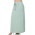 thumbnail image 2 of KOGMO Womens Casual Maxi Skirt with Waist Drawstring and Side Pockets (S-3X), 2 of 7