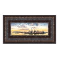 thumbnail image 2 of 10x24 3.5" Wide Ornate Brown Picture Frame - UV Acrylic, Foam Board Backing, Hanging Hardware, 2 of 6