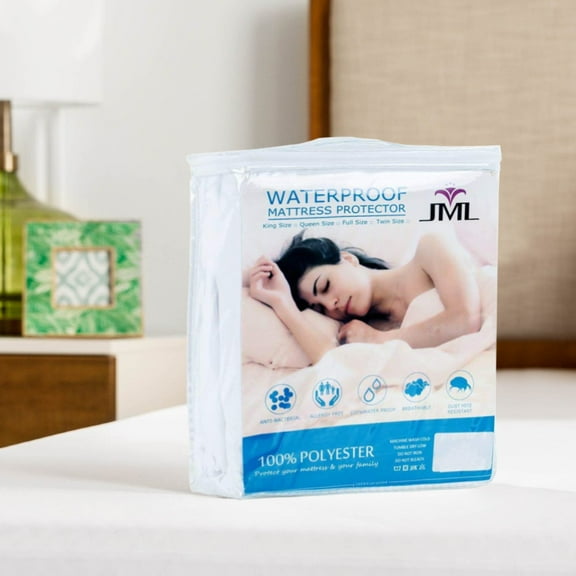 JML Terry Cloth Waterproof Fitted Mattress Protector