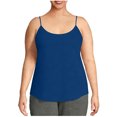 thumbnail image 2 of BXINGOHAI Womens Plus Size Tank Tops Summer Sleeveless Basic Cami Top Shirt Casual Blue 5XL, 2 of 6