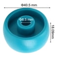 thumbnail image 2 of Mosiee Fitness Accessory Blue Plastic Roller Wheels For Exercise Bike And More, 2 of 9