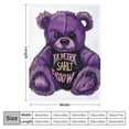 thumbnail image 4 of Orinice Teddy Bear Warm Lightweight Blanket Soft Fleece Blankets All Seasons Decor Cow Gifts Blanket 50x60in, 4 of 6