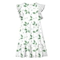thumbnail image 3 of Robe d'Été pour Femme Wo-Fusoul, Robe Décontractée à Manches à Volants à Double Couche et Col Rond, Tissu Extensible Doux pour le Quotidien, 3 of 8
