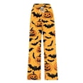 thumbnail image 6 of Halloween Sweatpants for Women Lightweight Running Sport Printed Halloween Wide Leg Pants for Women, 6 of 6