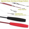 thumbnail image 5 of Juguetes interactivos de plumas para gatos, 2 piezas de varita retráctil para gatos y 9 piezas de recargas de plumas de gusano onduladas, juguetes para gatos para gatos de interior Gatito Jugar Chase Feliz Sencillez, 5 of 5