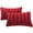 Red, variant on Cheer Collection 12" x 20" Decorative Throw Pillows, Maroon - Set of 2