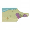 thumbnail image 1 of Flip Flop Cutting Board, Pinky Beach Thong and Starfish on Grainy Looking Sands by the Waves, Tempered Glass Cutting and Serving Board, Wine Bottle Shape, Seafoam Pink and Cream, by Ambesonne, 1 of 1