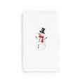 thumbnail image 2 of Linum Home Textiles SP00-1HT-SNOWMAN Snowman Embroidered Luxury 100 Percent Turkish Cotton Hand Towel, White, 2 of 2
