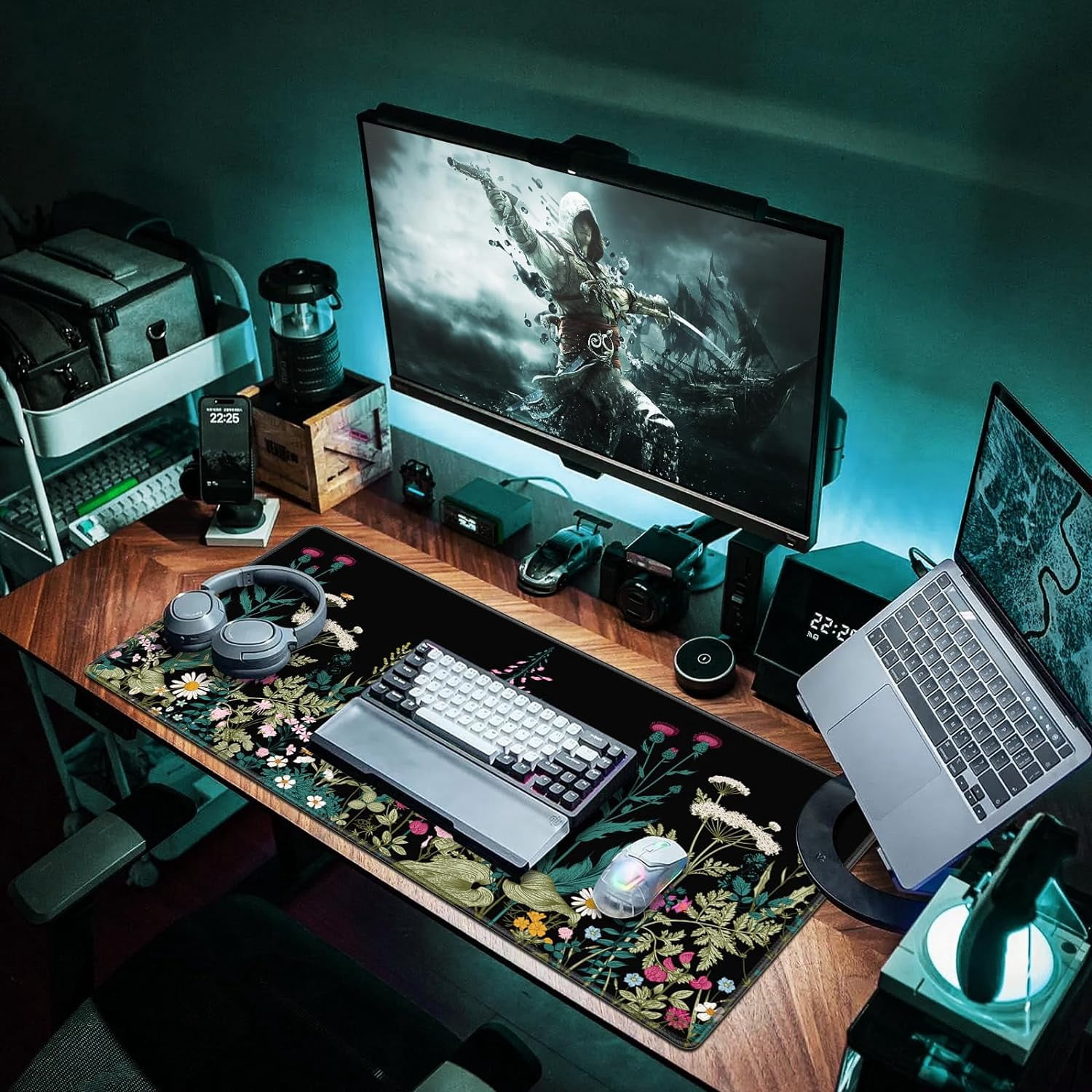 Gaming Mouse Pad, Large Extended Mouse Pad Big Computer Mousepad for Home Office Gaming Work 31.5x15.7inch
