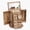 Brown, variant on Jewelry Box for Women, 6 Layer Rustic Wooden Jewelry Boxes & Organizers with Mirror & Drawers for Rings Earrings Necklaces(White)