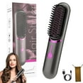 thumbnail image 4 of Styluse Wireless Hair Straightener Brush with Ceramic Technology Smart Temperature Control for Straightening and Curling Rechargeable Portable Design, 4 of 9