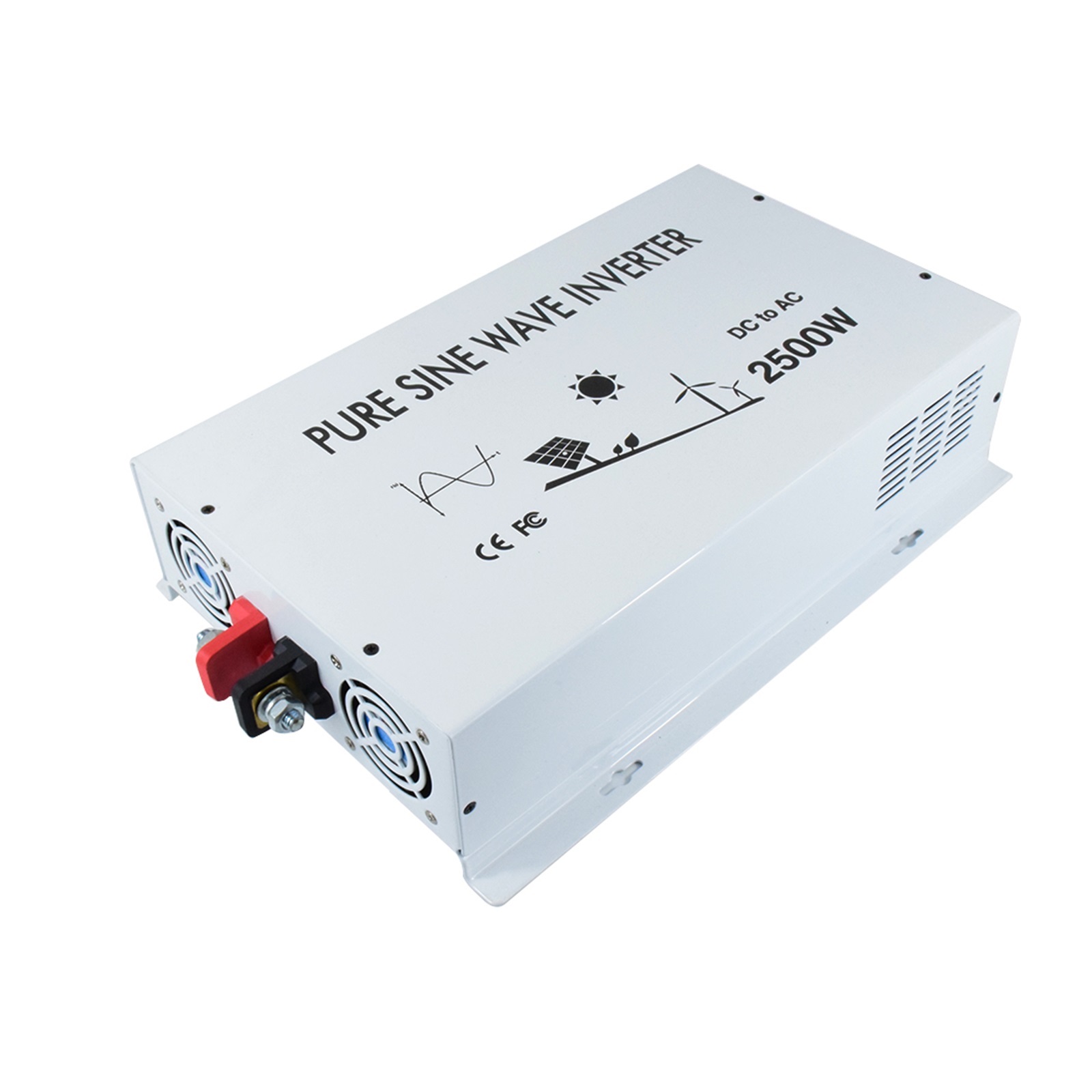 Off Grid Power Inverter 2500W 24V To 110 Pure Sine Wave Solar Inverter 12V/36V/48V/60V/72V/96V DC To 100V/120V/220/240V AC