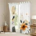 thumbnail image 3 of Feelyou Cartoon Rustic Bird Blackout Curtains Set of 2 (52x84 Each), Branches Botanical Window Curtains, Tokyo Style Moon Curtains and Drapes, Window Curtains Room Decor, 3 of 5