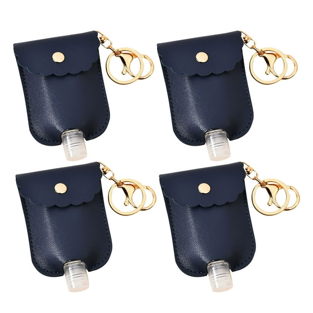 AKEGAMN Porte-clés Bouteille Contenant de Désinfectant pour les Mains avec Couvercle pour Rangement Extérieur