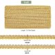 thumbnail image 2 of Cinta de encaje trenzado dorado de 15 yardas (15 mm), cinta de encaje ondulado tejido de 15 mm, adorno de filigrana trenzada para cortinas, tapicería, decoración del hogar y manualidades., 2 of 9