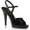 Black, variant on 4 1/2" Heel, 1/2" PF Ankle Strap Sandal - Blk Pat/Blk, 16