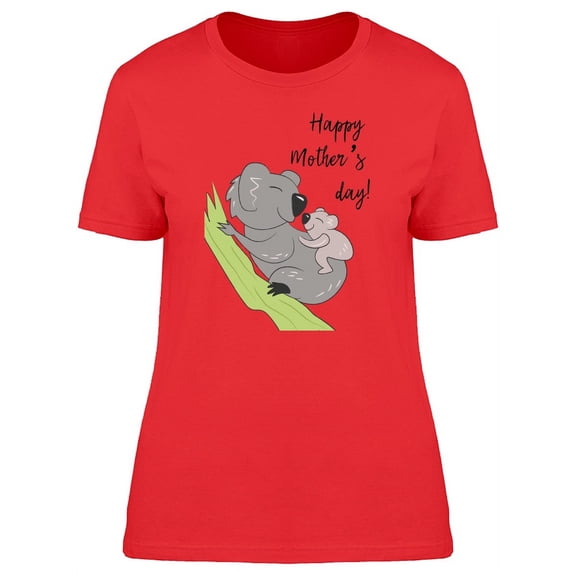 Happy Mothers Day Cute Koalas T-Shirt Women -Image by Shutterstock, Female XX-Large